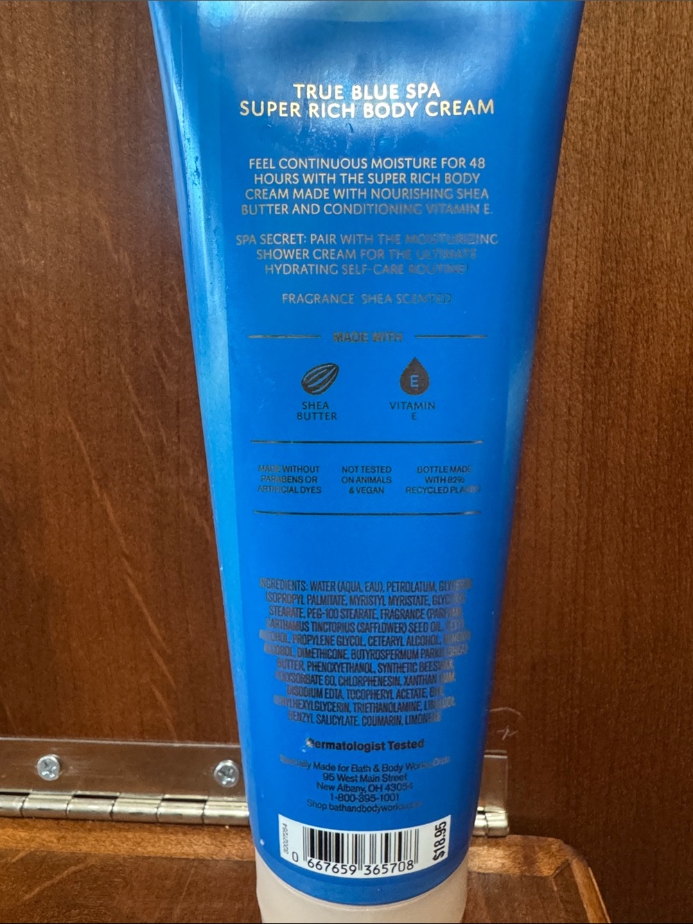 Bath & Body Works True Blue Spa 8oz Body Cream - Picture 2 of 2